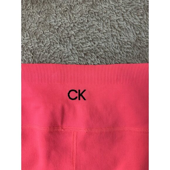 Calvin Klein Performance women's size M Bike Shorts pink.Stretch Quick Dryin - Picture 10 of 10